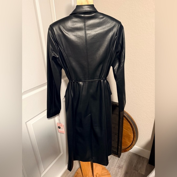 Avec Les Filles Black Leather Jacket - Picture 4 of 5